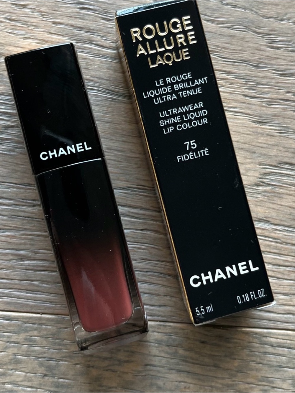 Chanel Rouge Allure Laque Liquid Lip Colour — 75 Fidelite AMAZING New in box